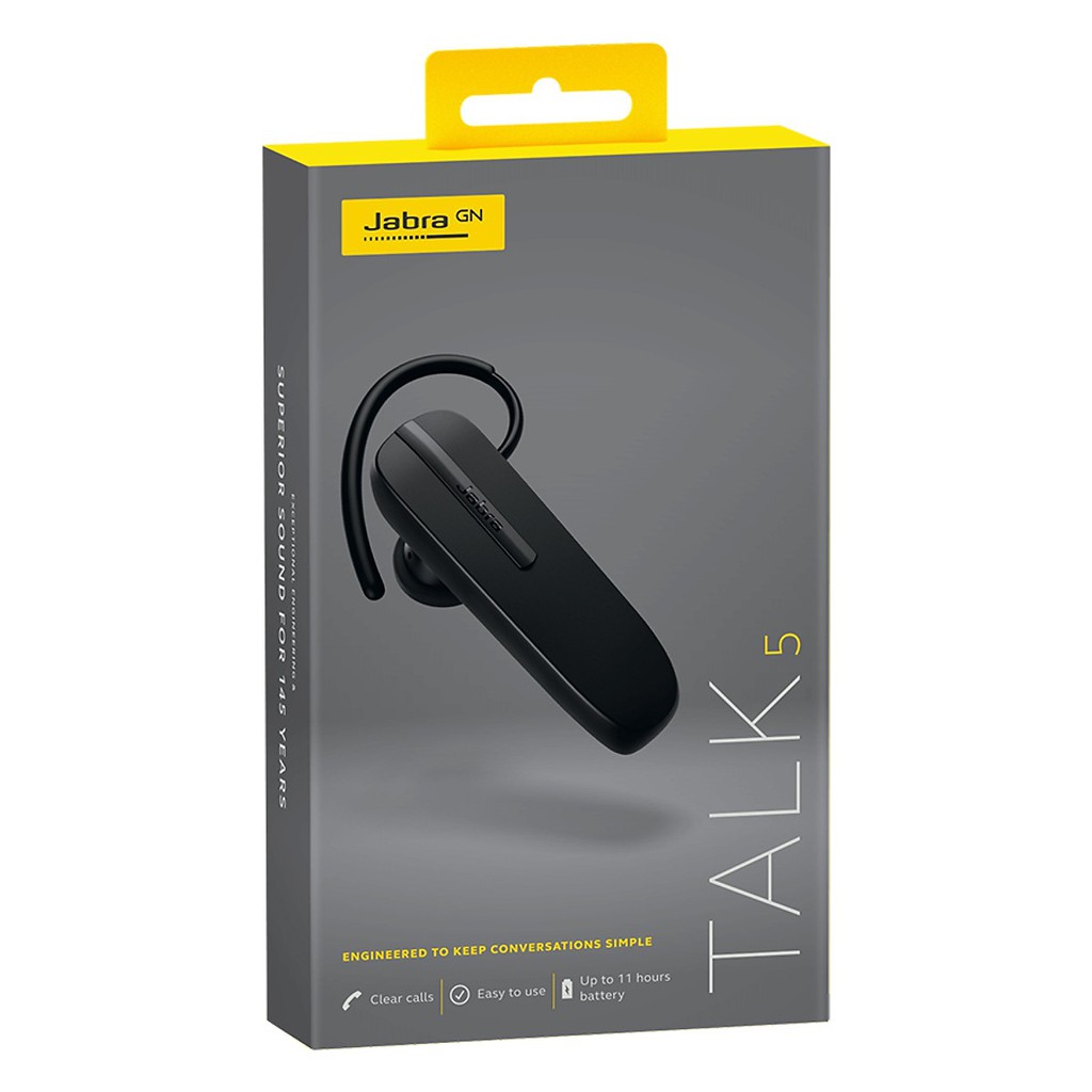 Tai Nghe Bluetooth Đàm Thoại Jabra Talk 5 - Hàng Chính Hãng