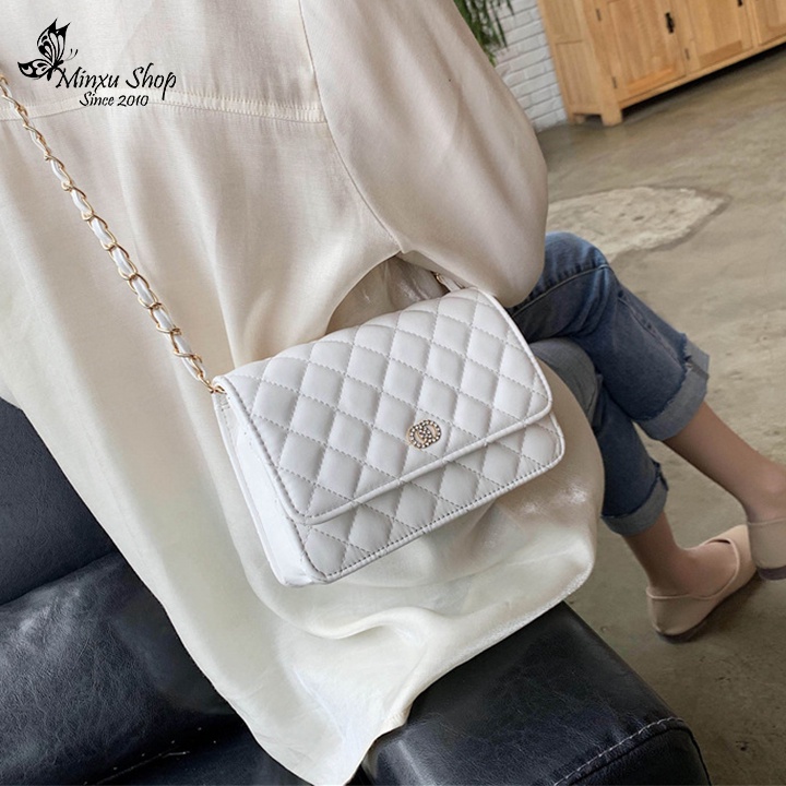 Túi Xách Đeo Chéo Nữ, Túi Đeo Dây Xích Sang Chảnh, Chất Liệu Da PU Cao Cấp Phong Cách Hàn Quốc TD21