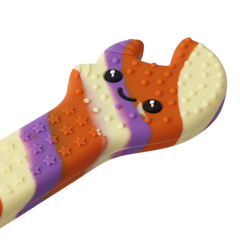 Haha Phụ Kiện Đồ Trang Sức Ngậm Mọc Răng Hình Cờ Lê Hoạt Hình Bằng Silicon Phối Dây Xích DIY Dành Cho Bé Trai