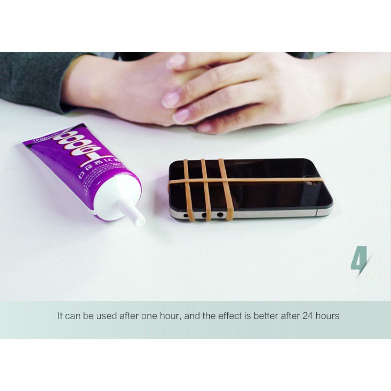 Keo dán acrylic trong suốt hình hoa dùng làm trang sức T9000 DIY