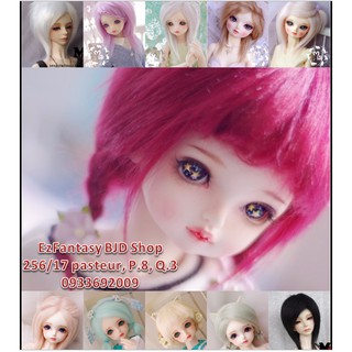 Tóc lông thú búp bê BJD - 14cm
