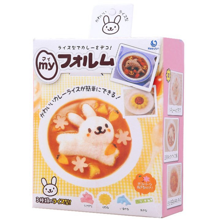 tuan1012 Bộ Khuôn Bento Ép Cơm,Làm Bánh Hình Thỏ, Hoa, Cá Heo Cho Bé Goodbabyvn tuan1012