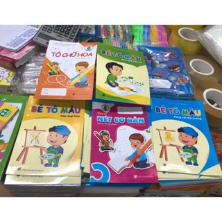 combo 5 cuốn tô màu cho bé