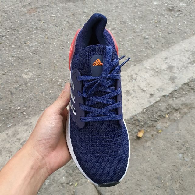 (FULLBOX - TẶNG MÓC KHÓA) Giày thể thao ULTRA BOOST 2019 Xanh navy tím than đế trắng gót đỏ GIẢM GIÁ TẾT 2021