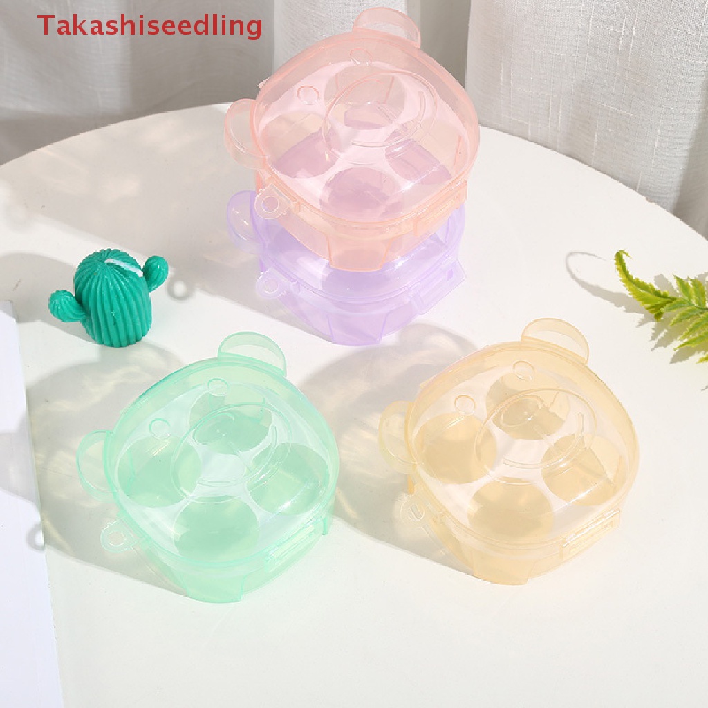 Hộp 4 Ngăn Đựng Mút Trang Điểm Tiện Dụng