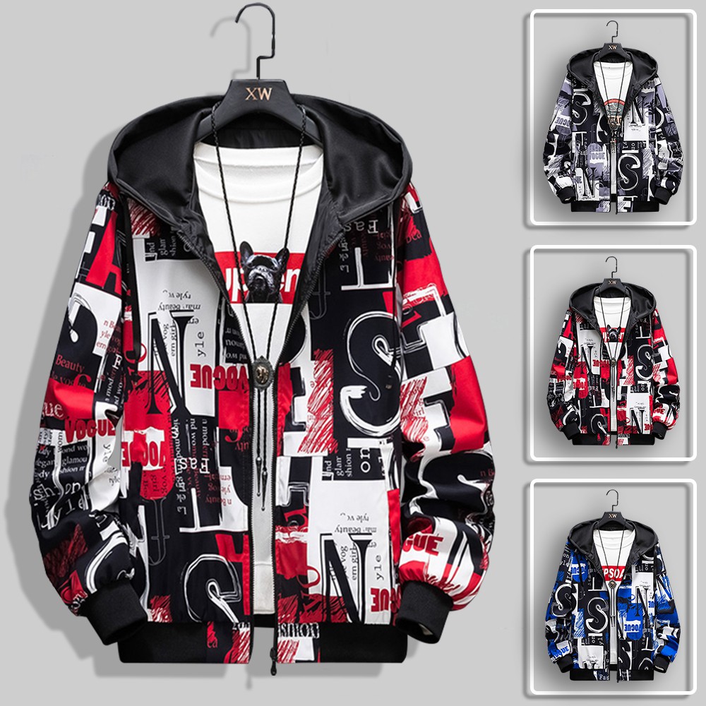 Áo Khoác Nhẹ Thu Đông Nam Phối Chữ Độc Đáo Thời Trang Đường Phố Hàn Quốc ZENKODLMEN AO KHOAC NAM 135 | BigBuy360 - bigbuy360.vn