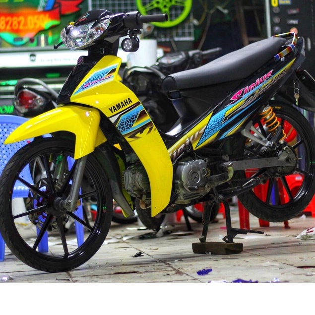 Tem Chế Rời Sirius 110 Đen Vàng Tem Chuẩn