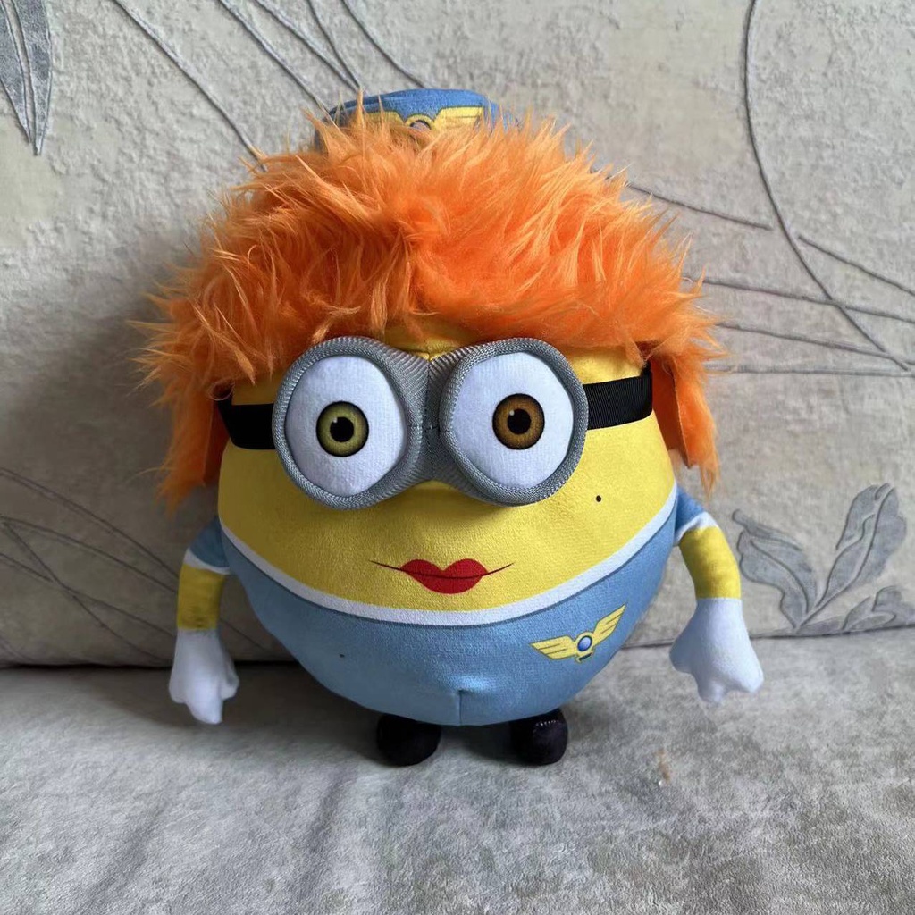 Búp Bê Nhồi Bông Hình Minions Mặc Đồng Phục Dễ Thương Cho Bé