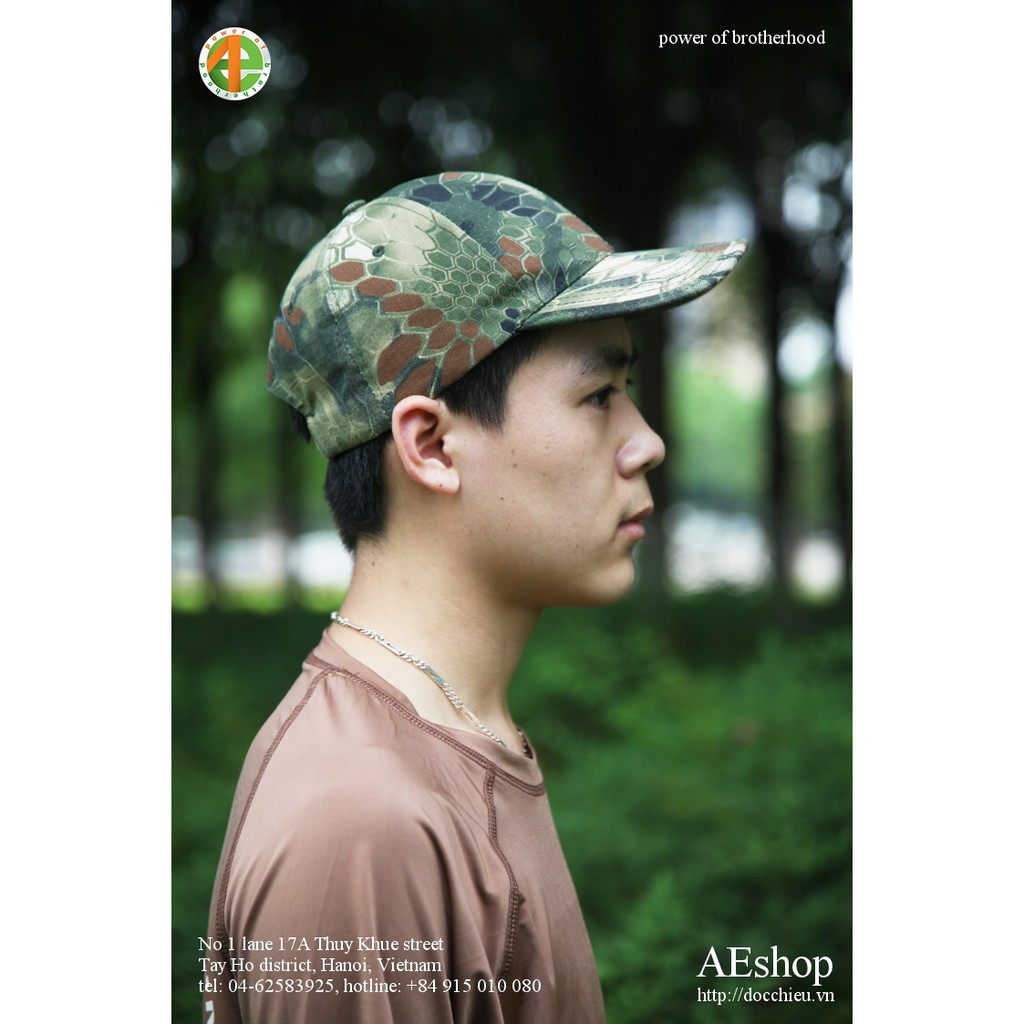 Mũ lưỡi trai rằn ri rắn đuôi chuông