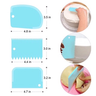 Bộ 3 miếng chà láng,vét bột, tạo vân bánh