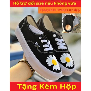 [Tặng Hộp + Khẩu Trang] Giày Vải Classic Hoa Cúc