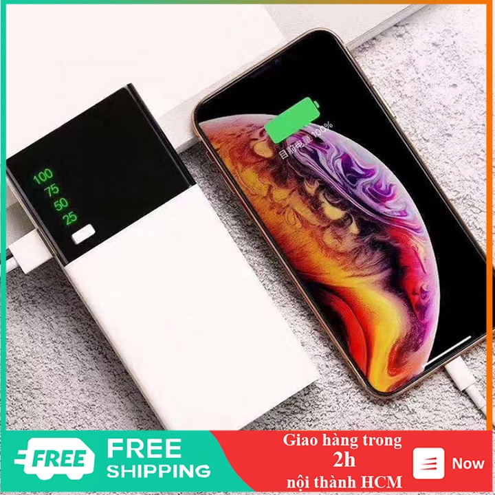 Pin sạc dự phòng 20000mah 2 cổng hỗ trợ sạc nhanh màn hình lcd hiển thị pin - SA0073