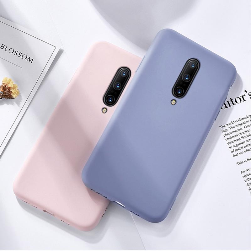 Ốp điện thoại nhám màu trơn cho Oneplus 7/ 7 Pro