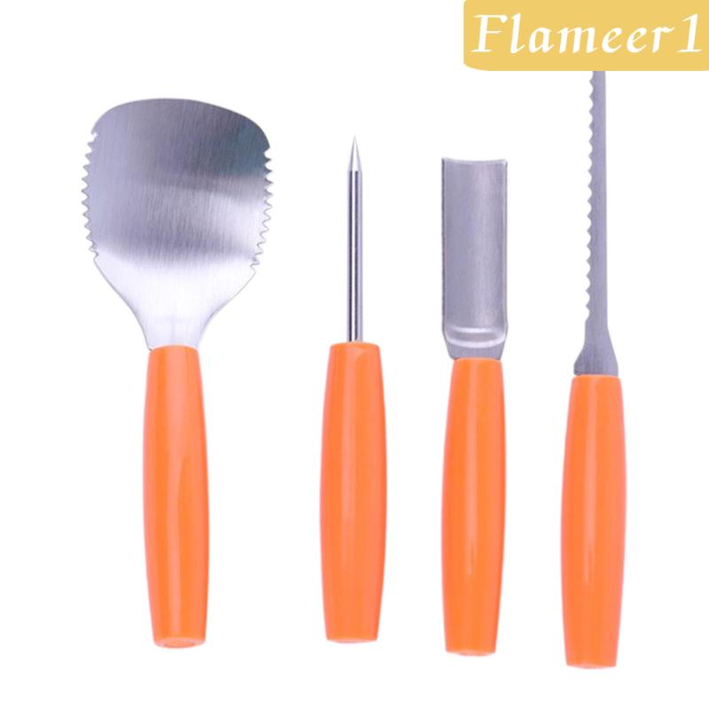Bộ 4 Dao Khắc Bí Ngô Halloween Độ Chính Xác Cao