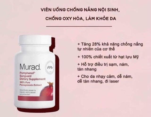 Viên uống chống nắng nội sinh