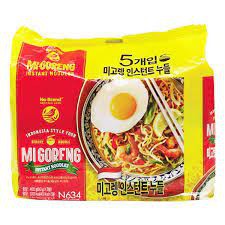 Lốc 5 Gói Mì Trộn Goreng No Brand Hàn Quốc 80G