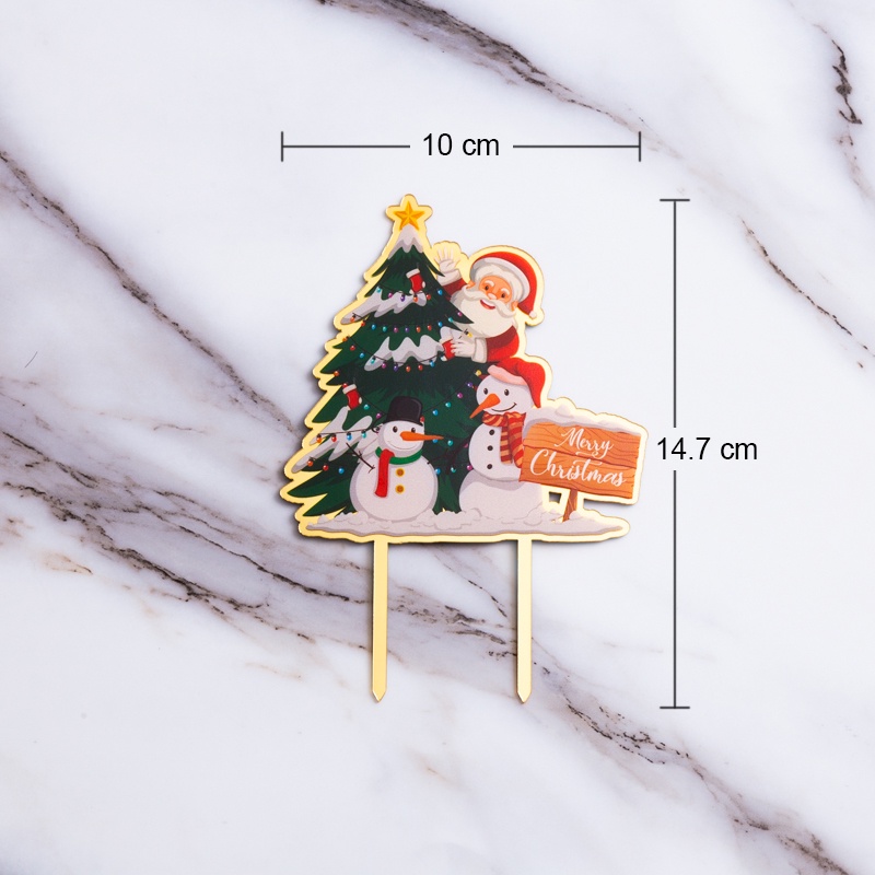 Topper Trang Trí Bánh Kem Giáng Sinh