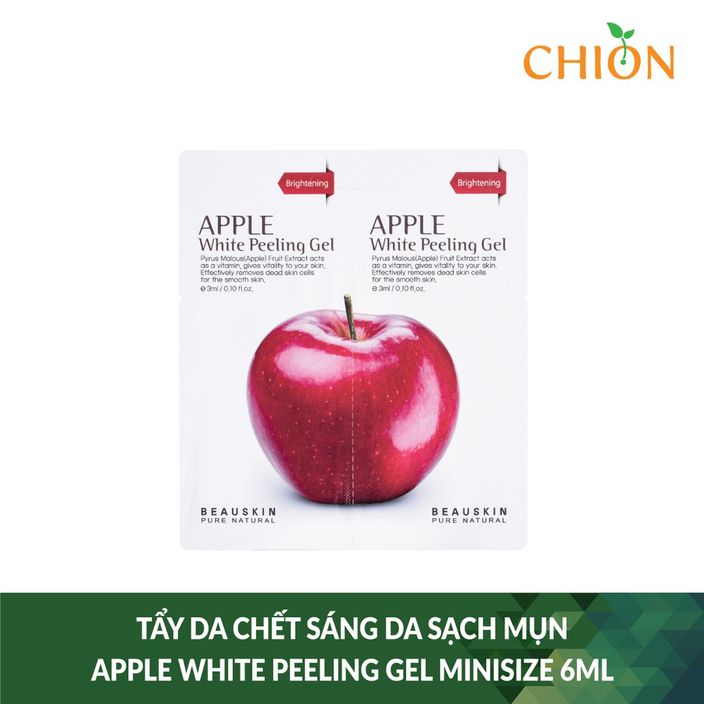 Tẩy da chết sáng da sạch mụn Beauskin Apple White Peeling Gel minisize 6ml -Hàn Quốc Chính Hãng