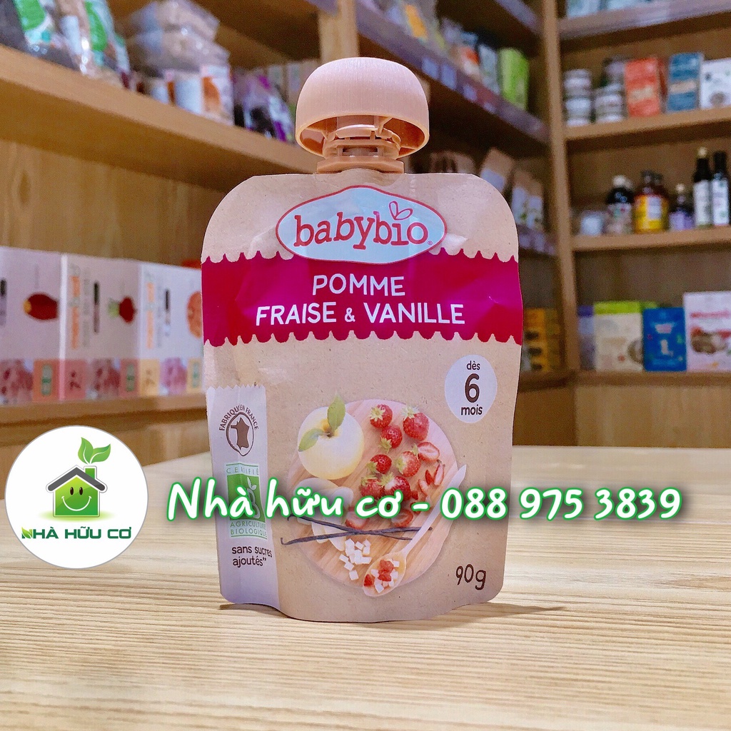 Trái cây nghiền/Hoa quả nghiền cho bé ăn dặm từ 6 tháng - Date: 11/2023 - Nhà hữu cơ
