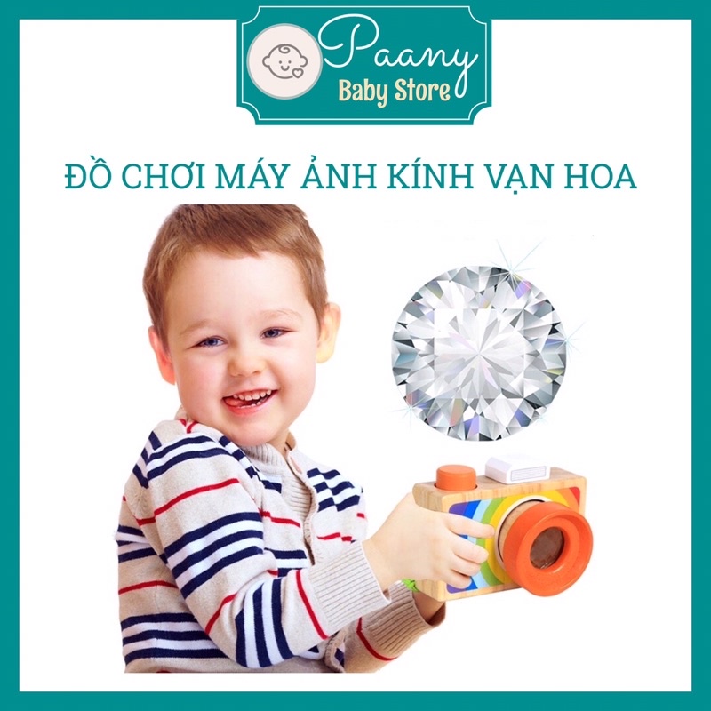 Đồ chơi máy ảnh gỗ, máy ảnh kính vạn hoa 📸