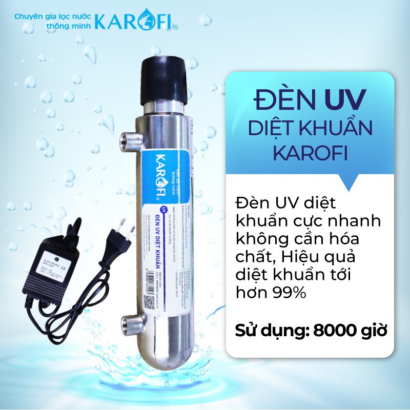 Đèn UV diệt khuẩn Karofi - Hiệu quả diệt khuẩn tới hơn 99%