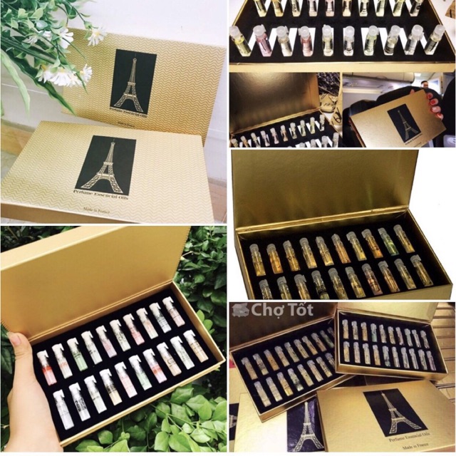 Hộp 20 chai nước hoa test mini hộp vàng