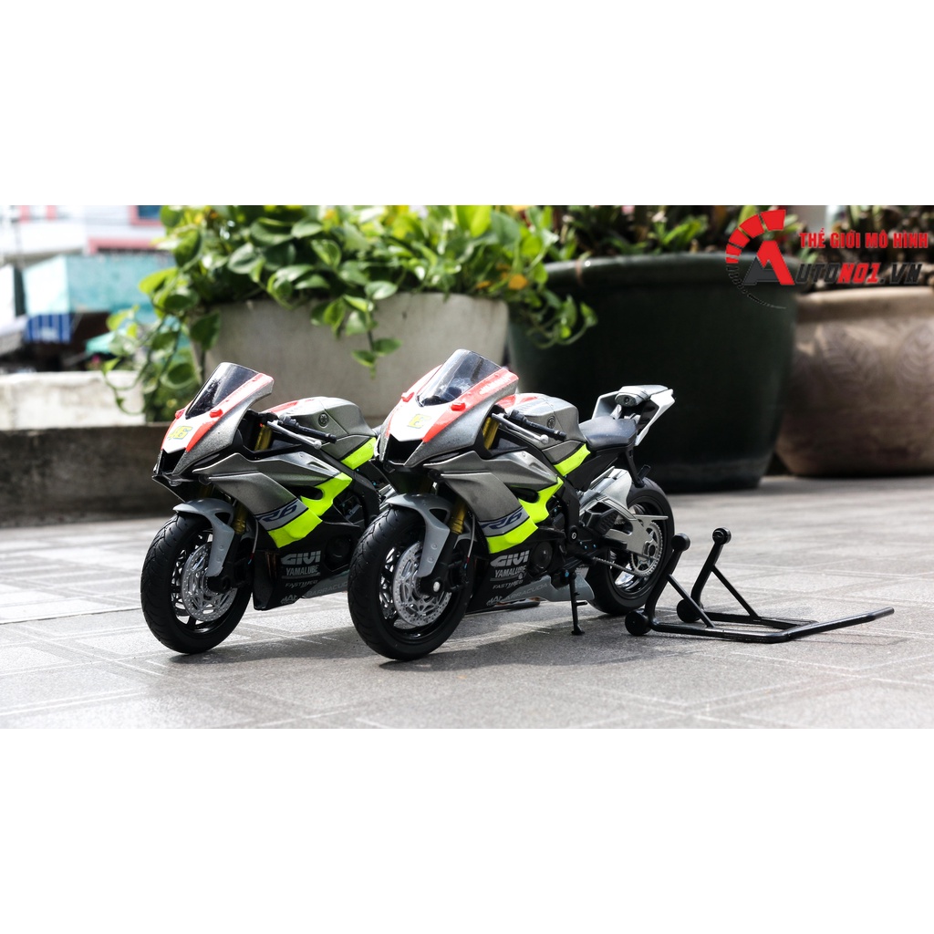 MÔ HÌNH YAMAHA R6 2020 GREY ĐỘ PÔ SC 1:12 AUTONO1 D197