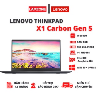  LAPTOP LENOVO X1 CABON GEN 5 I7-7600U,8GB   16GB,14.1 inch FHD,SSD 256GB   SSD 512GB Giá Rẻ Uy Tín Bảo Hành Tới 12 Tháng 
