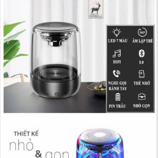 Loa bluetooth biến đổi màu âm thanh 6d siêu trầm
