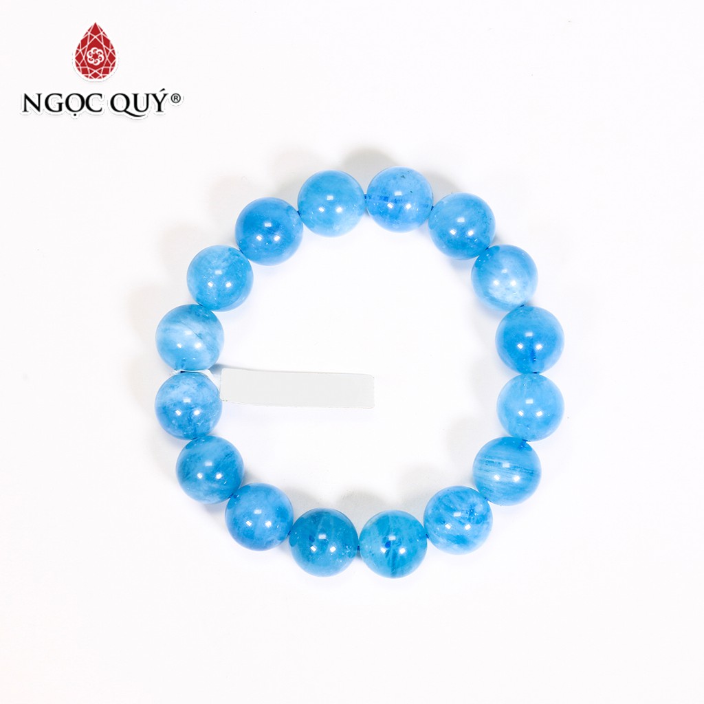 Vòng tay đá hải lam ngọc aquamarine mệnh thủy. mộc - Ngọc Quý