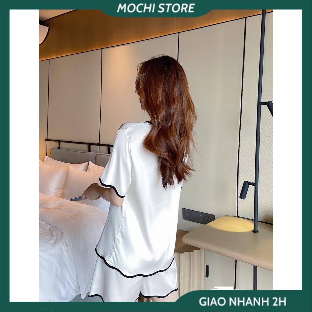 Đồ Pijama, Bộ Áo Cánh Dơi Quần Đùi Lập Thể , Đồ Mặc Nhà Chất Lụa Satin Màu Trơn  Mịn Mát Form Rộng Thoải Mái. | BigBuy360 - bigbuy360.vn