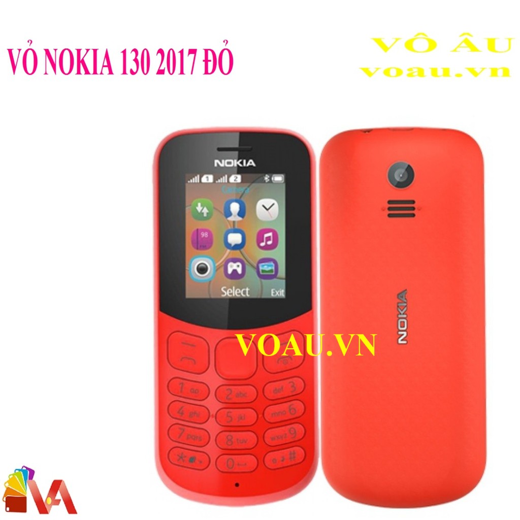 VỎ NOKIA 130 2017 MÀU ĐỎ