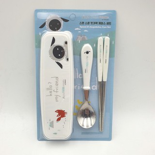 Bộ muỗng đũa tập ăn cho bé STENLOCK (Chính hãng Hàn Quốc)