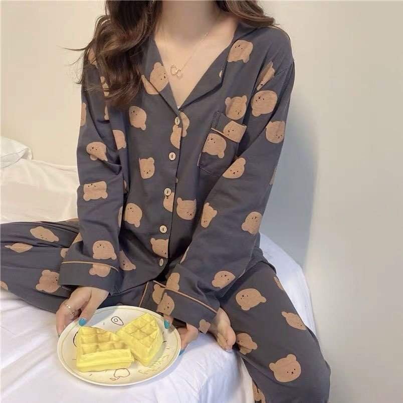 [RẺ VÔ ĐỊCH] Pijama tay dài quần dài(Đồ ngủ pijama dễ thương) Freesize 38 - 60kgHình Thật | BigBuy360 - bigbuy360.vn