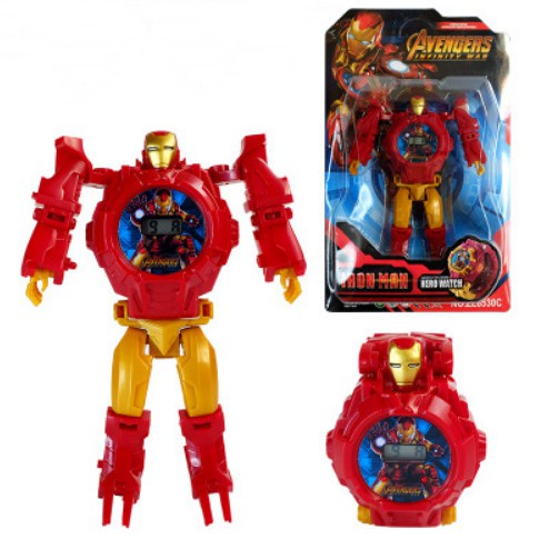 MVP2662 ĐỒNG HỒ TRẺ EM BIẾN HÌNH ROBOT 2 TRONG 1 DÀNH CHO BÉ TRAI BÉ GÁI (NHIỀU NHÂN VẬT)