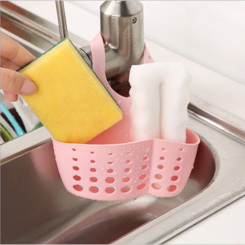 Có Thể Điều Chỉnh Treo Bồn Rửa Chén Thoát Giỏ Chứa Đồ Xốp Kệ Tổ Chức