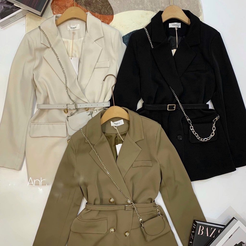 Áo vest kèm đai túi xích mã 8016 | BigBuy360 - bigbuy360.vn