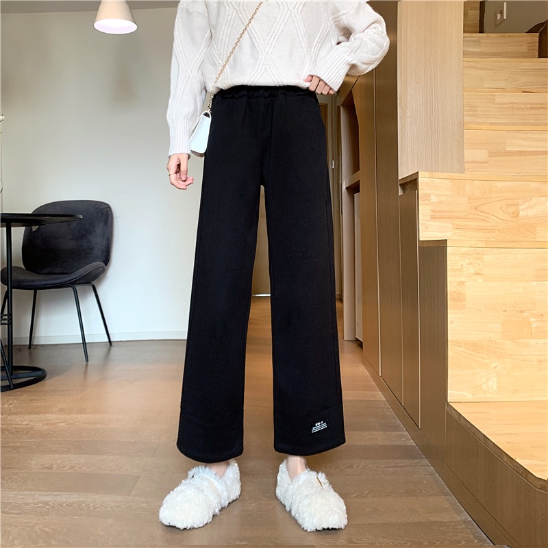 SUXI Quần dài nữ ống rộng thời trang phong cách hàn quốc mới mẻ