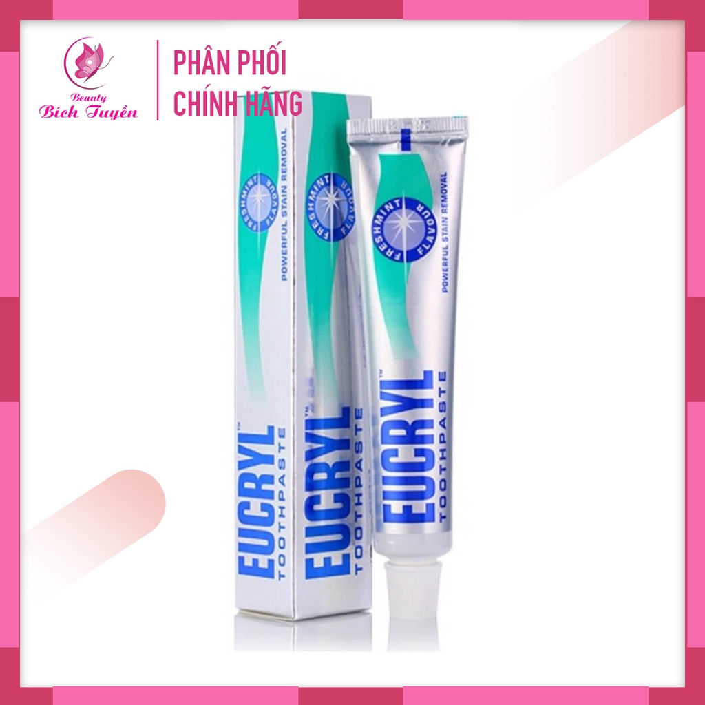 Kem Đánh Răng Eucryl Hỗ Trợ Trắng Răng Và Hỗ Trợ Trị Hôi Miệng
