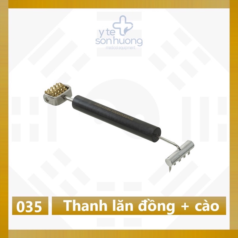 dụng cụ diện chẩn- lăn 2 đầu đồng cào