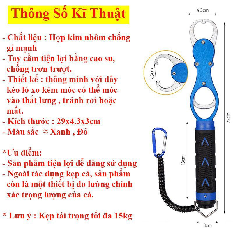 Bộ Kìm Kẹp Cá Đa Năng Gỡ, Buộc lưỡi câu cá Cao cấp