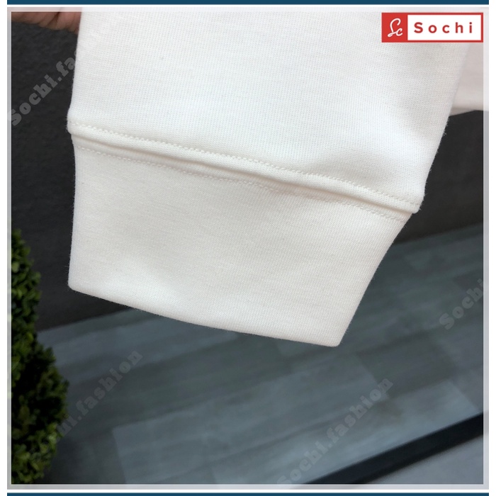 Áo nỉ sweater nam unisex, áo thu đông nỉ mềm mịn ôm người in Gấu Đeo Túi mã S.W605