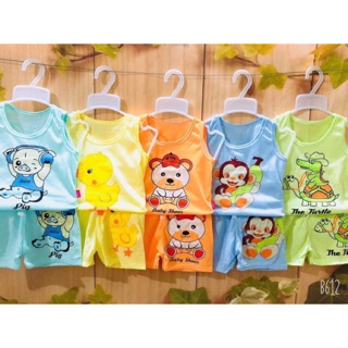 Sét 5 bộ ba lỗ quần đùi cho bé yêu
