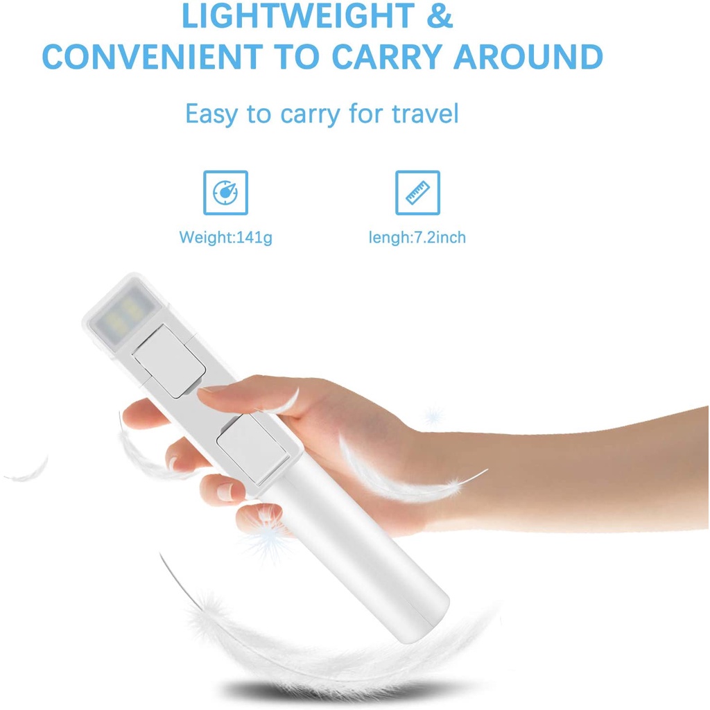 Gậy Tự Sướng Bluetooth 2021 Có Thể Tháo Rời Cho Iphone 12 / 11 / 10 / Xr / X / Pro Và Android | BigBuy360 - bigbuy360.vn