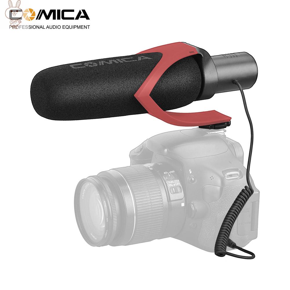 Only♥CoMica CVM-V30 PRO Super-Cardioid Directional Condenser Video Microphone Interview Mic with Wind Muff 3.5mm Interface Professional Shock Mount Universal Cold Shoe for DSLR Camera Camcorder