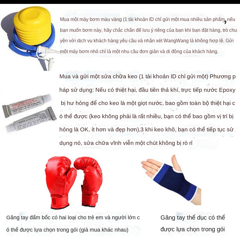 ❈☫Thể dục dành cho Người lớn dành cho trẻ em Quyền anh Tumbler Túi đấm bơm hơi Đồ chơi dày dặn Thiết bị tập thể dục Đấm