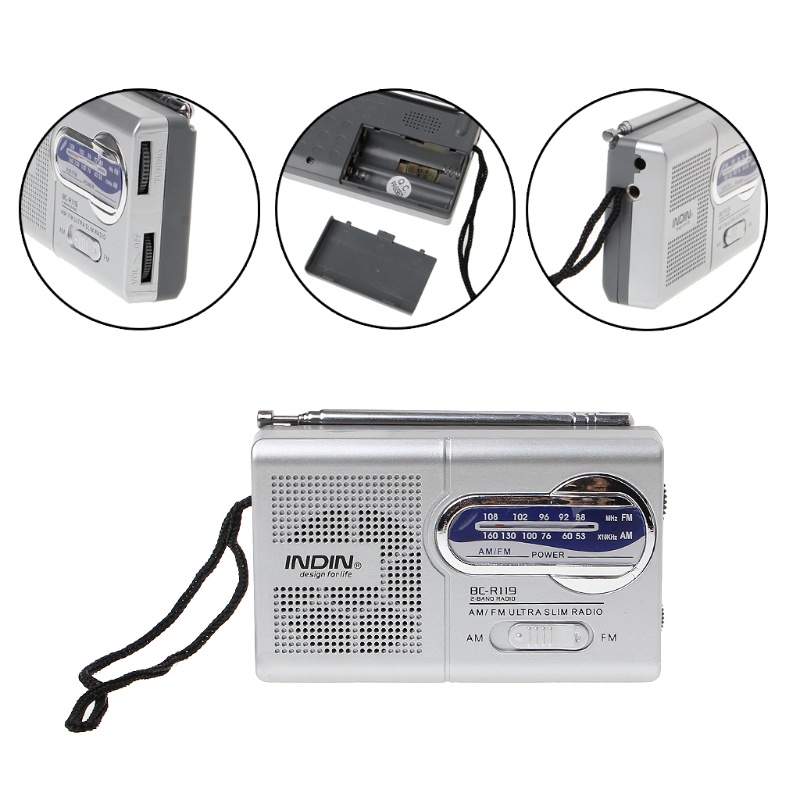 Ăng Ten Thu Sóng Radio Mini 2 Băng Tần BC-R119 Cho Xe Hơi