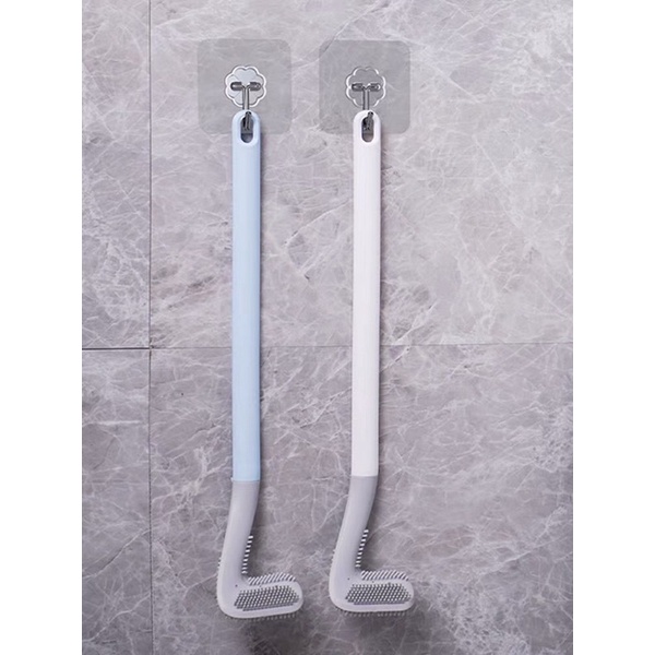 CHỔI CỌ TOILET thông minh SILICON cọ chà vệ sinh (MẪU MỚI) sạch mọi ngóc ngách bồn cầu, nhà tắm - KÈM MÓC DÁN