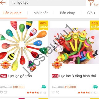 LX1 [HOT] Combo 4 lục lạc gỗ [Mới Nhất]