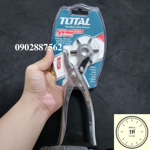 Kìm bấm lỗ dây nịt Total THT3351